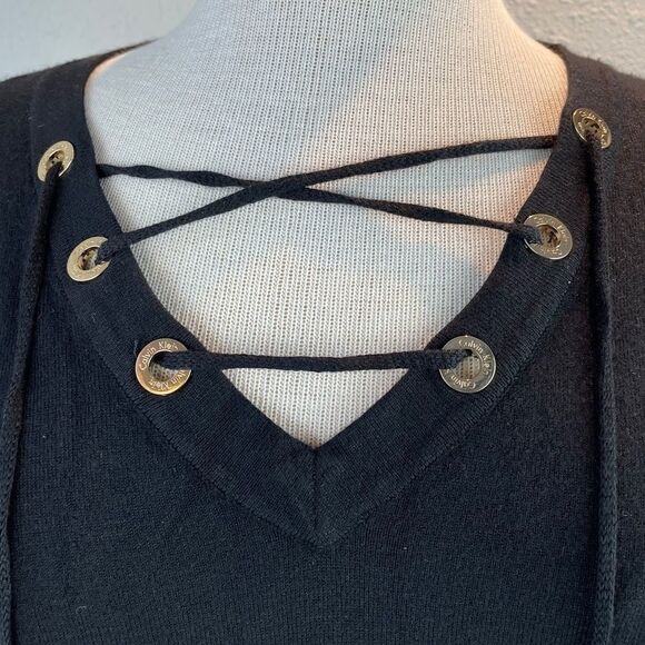 NWT Calvin Klein Black Long Sleeve Top Size L - Picture 3 of 11